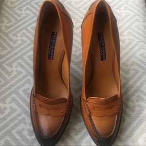 👠Ralph Lauren Purple Label Stiletto Loafers 8.5👠